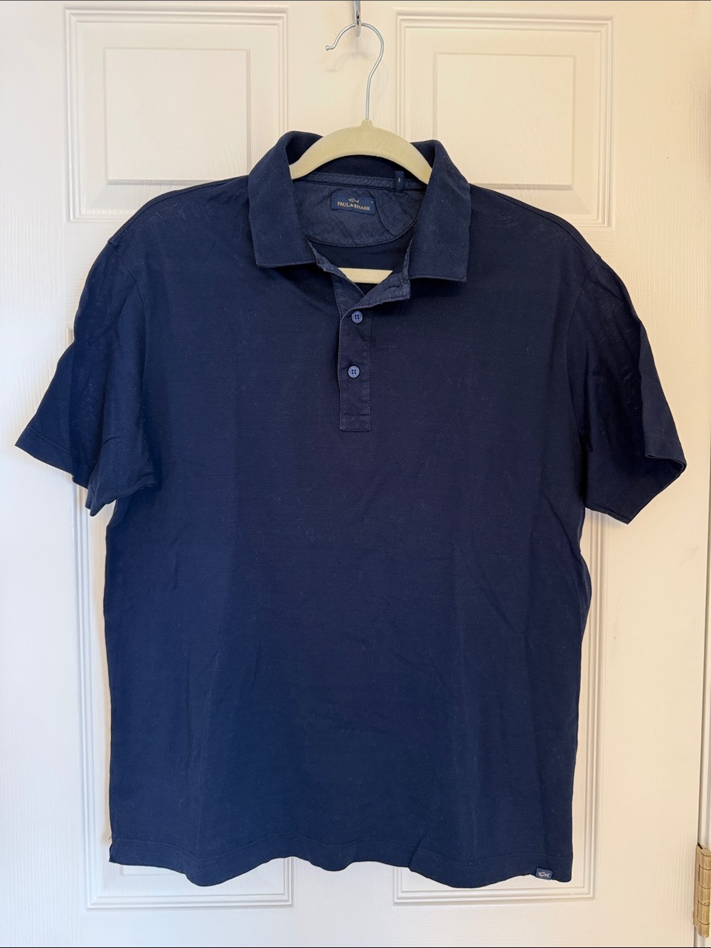 Classic Men's Navy Polo Shirt Paul & Shark made in Italy